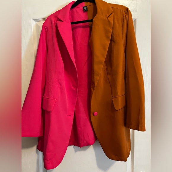 Pink & Rust - Two Tone Blazer - Picture 6 of 6
